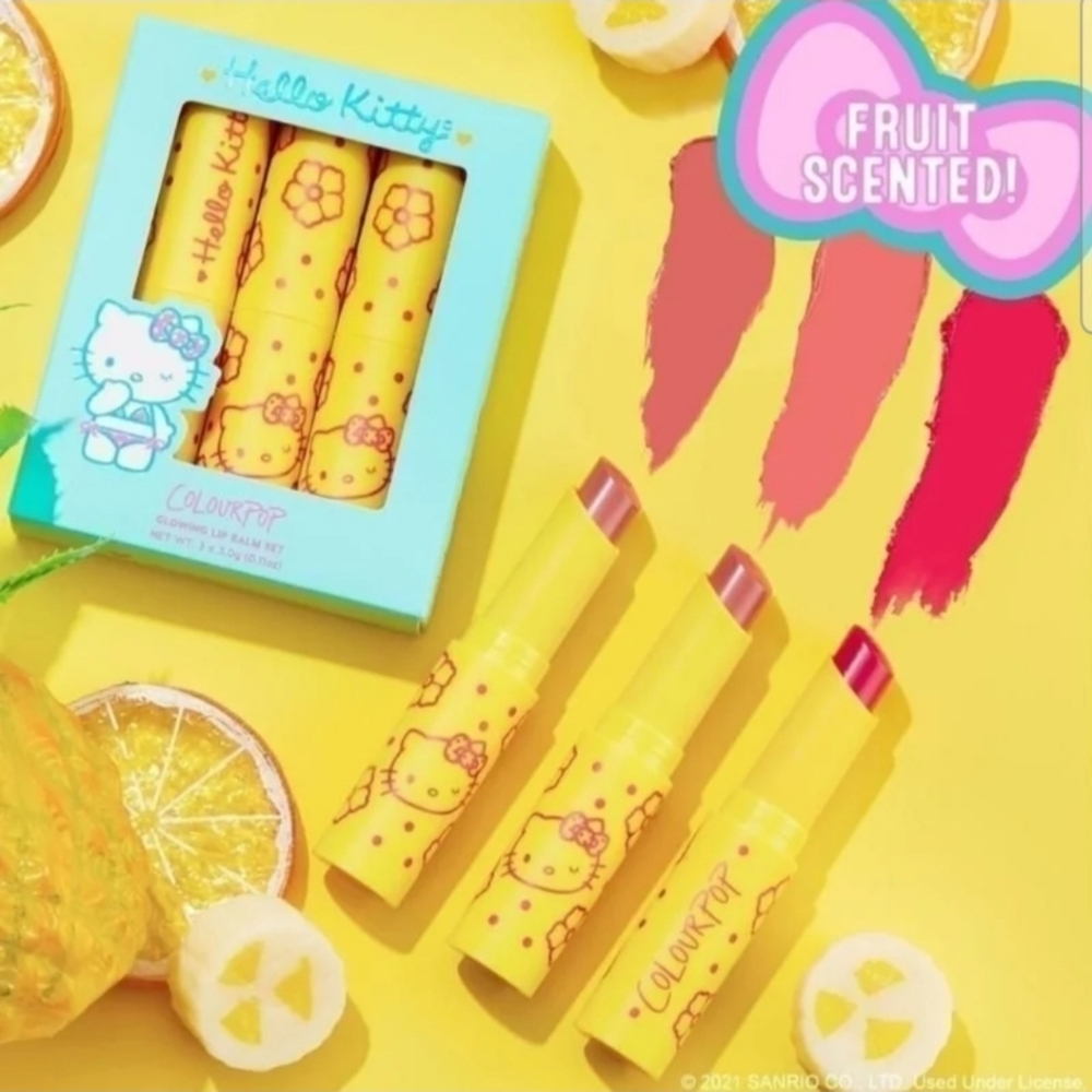 HELLO KITTY X COLOURPOP GLOWING LIP BALM SET
